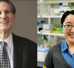 Ludwig Chicago Co-director Ralph Weichselbaum and Kaiting Yang, a postdoctoral researcher in Weichselbaum's lab.