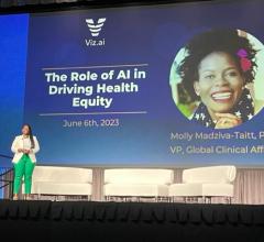 Molly Madziva-Taitt, PhD, VP global clinical affairs, Viz.ai, who spoke on the role of AI in driving health equity.