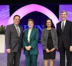 RSNA Immediate Past President Bruce G. Haffty, MD, joined RSNA 2022 Gold Medalists Drs. Katherine Andriole, Vijay Rao, James Brink after an Awards Luncheon honoring the recipients.