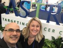 ITN Editor Dave Fornell with Carri Glide-Hurst, Ph.D., director of translational research, radiation oncology at Henry Ford Health System, ran Into ITN Editor Dave Fornell at #ASTRO19. <a href="https://www.itnonline.com/article/innovations-radiotherapy-and-radiology-henry-ford-hospital">  See videos and read more about her work.</a>
