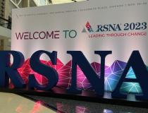 A rare sight captured in the early morning on day one of RSNA 2023 before thousands gathered in front of the classic signage for the annual tradition of image taking by attending imagers.