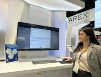 Daniele Niewind demonstrated the new Exa Connect cloud-based automated revenue collection and prior-authorization workflow solutions at RSNA 2023. 
