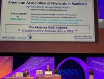 During the first Plenary Session of RSNA 2022, which featured an address by RSNA President Bruce Haffty, MD, MS, and AAPM President JD Bourland shared the importance of the association’s long-standing partnership with RSNA.