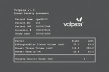 This is an example of the output from Volpara, one of the volumetric breast density assessment tools on the market. Volumetric Breast & Fibrograndular Density Assessment 