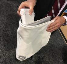 The new GE Healthcare Air Technology MRI coil design is 60 percent lighter than conventional coils, provides more flexibility and conforms to a patient’s anatomy like a blanket. The technology was unveiled at RSNA 2017 in late November.