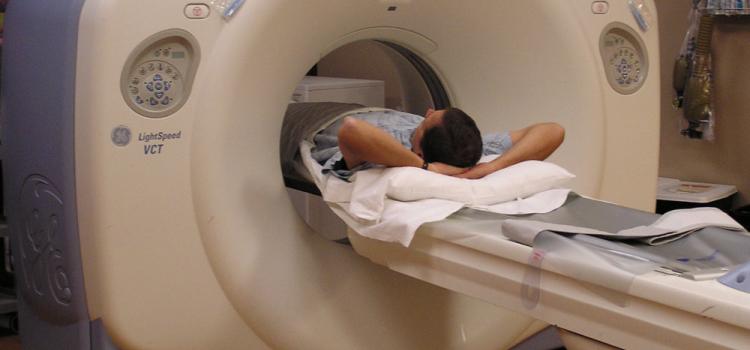 Figure 1. Patient undergoing CT scan.