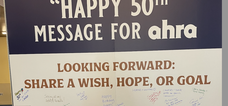 The Association for Medical Imaging Management (AHRA) celebrated its 50th anniversary this year in Phoenix. Attendees and exhibitors were invited to share their congratulatory messages.  