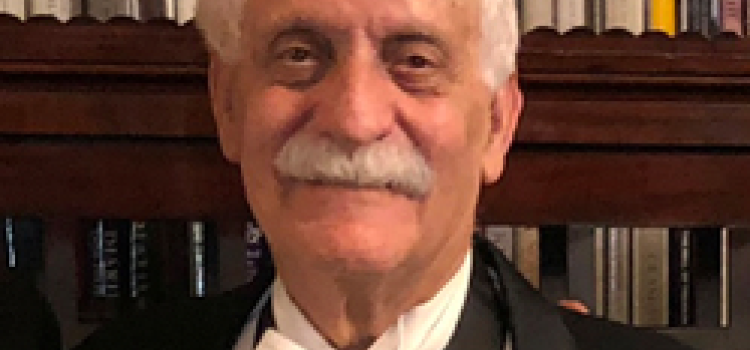 Professor Raymond Damadian, M.D., wearing the Excellence in Medicine medal awarded him by the Chiari & Syringomyelia Foundation at a November, 2018 ceremony in London, England. Photo courtesy of FONAR