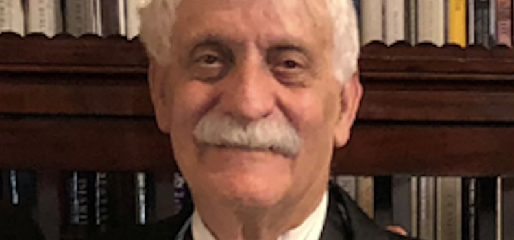 Professor Raymond Damadian, M.D., wearing the Excellence in Medicine medal awarded him by the Chiari & Syringomyelia Foundation at a November, 2018 ceremony in London, England. Photo courtesy of FONAR